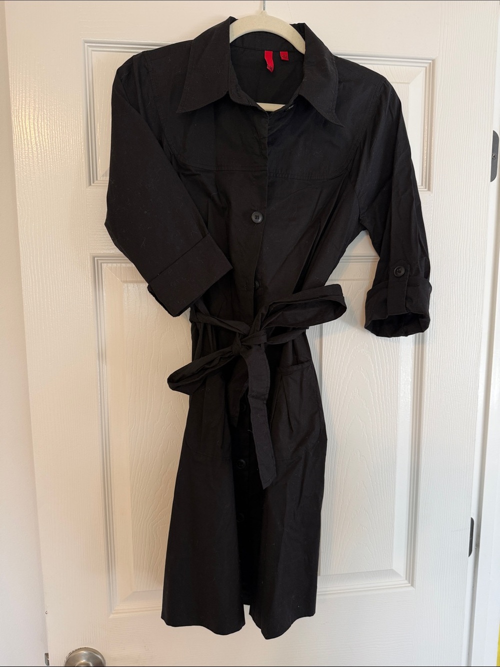 5/48 Black Belted Mini Dress